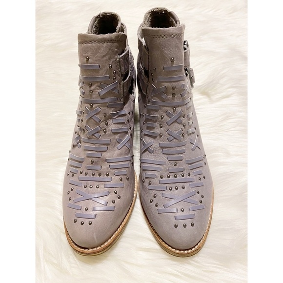 Caterpillar CAT Cheyenne Leather Studded Western Ankle Boot Bootie NWOB - Picture 5 of 16